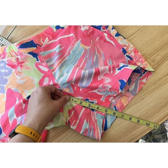 Lilly Pulitzer Pull On Shorts In Multi Playa Hermosa Sz Small - Picture 9 of 9